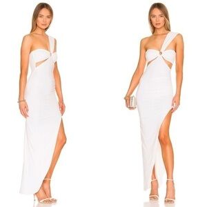 Nookie Riley Ring Maxi Dress in Ivory